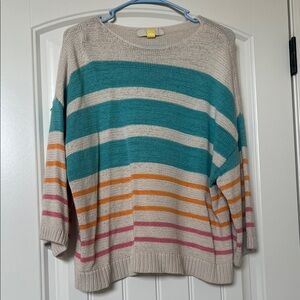 LOFT Multicolor Striped Women's Sweater
